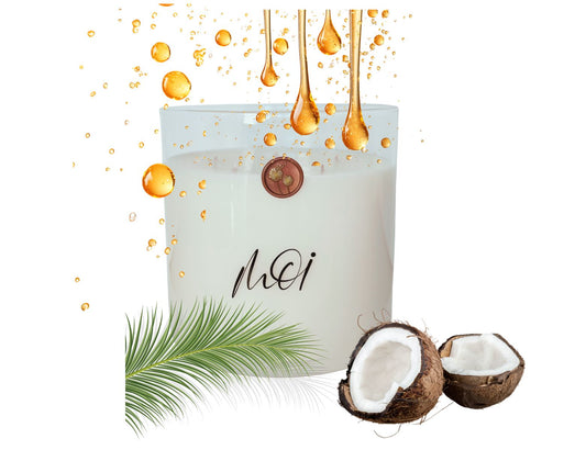 MOI Sine large premium unscented coconut wax candle